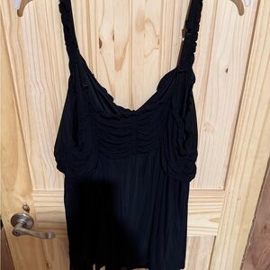 Torrid Black Ruched Sleeveless Camisole